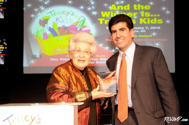 Tracy's Kids 2012 Courage Award Recipient Barbara Grassley and organization founder Matt Gerson.